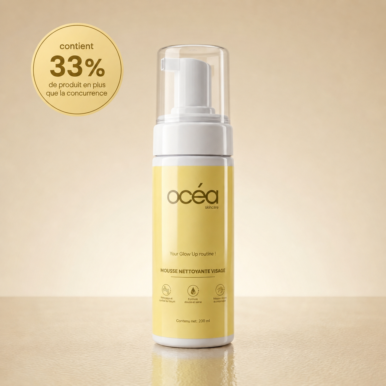 Mousse nettoyante multi-actifs - 200ml