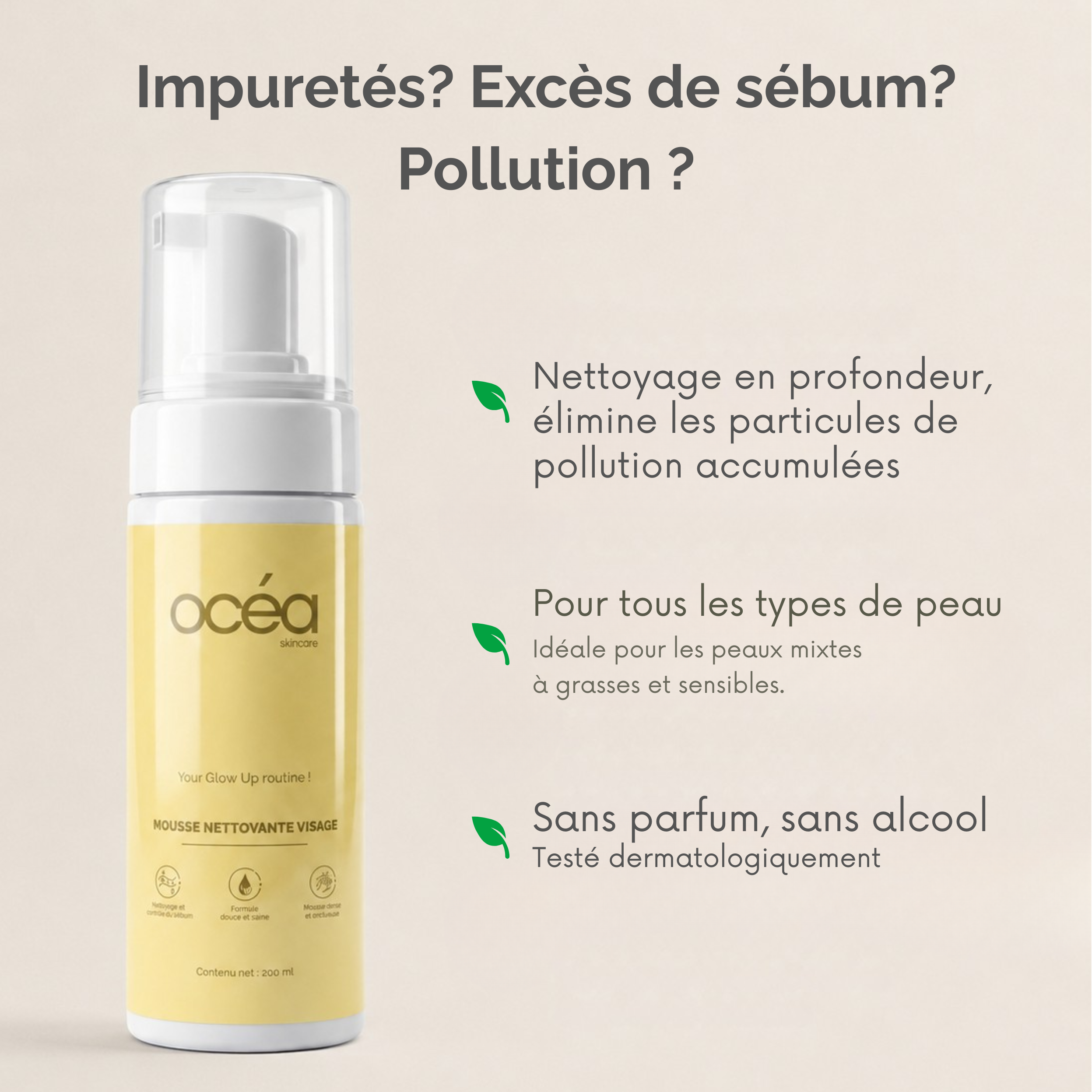 Mousse nettoyante multi-actifs - 200ml